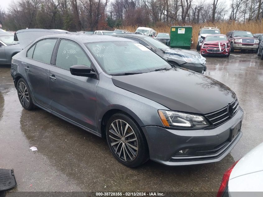 2016 VOLKSWAGEN JETTA 1.8T SPORT