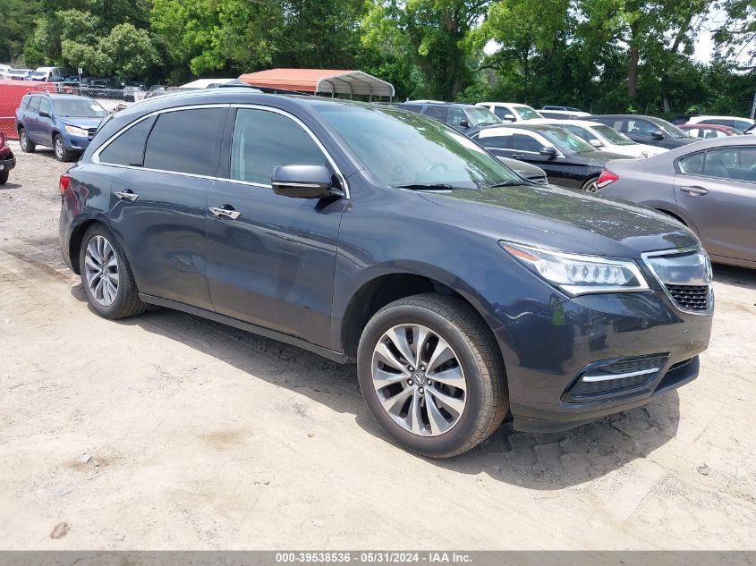 2016 ACURA MDX TECHNOLOGY   ACURAWATCH PLUS PACKAGES/TECHNOLOGY PACKAGE