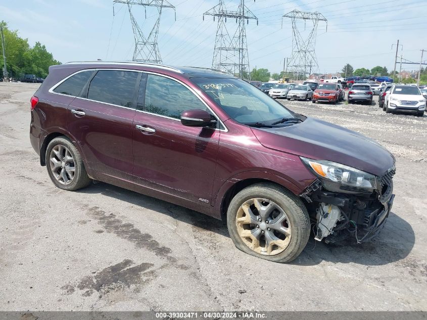 2016 KIA SORENTO 3.3L SX