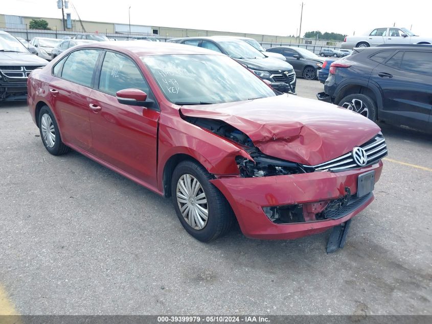 2015 VOLKSWAGEN PASSAT 1.8T S