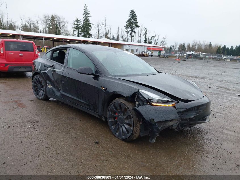 2022 TESLA MODEL 3 PERFORMANCE DUAL MOTOR ALL-WHEEL DRIVE