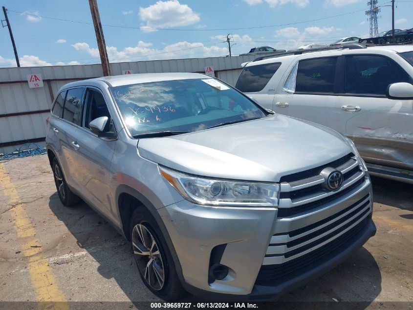 2019 TOYOTA HIGHLANDER LE