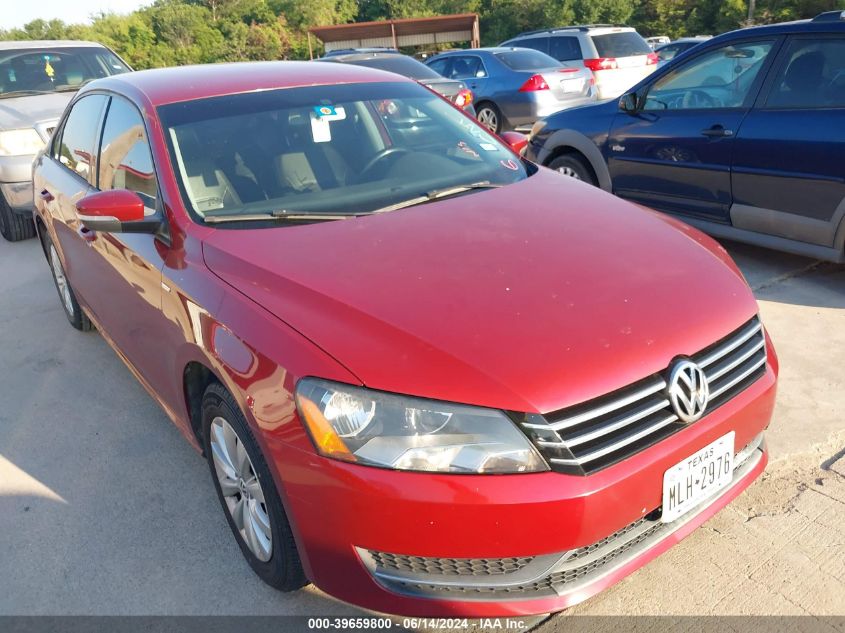 2015 VOLKSWAGEN PASSAT S