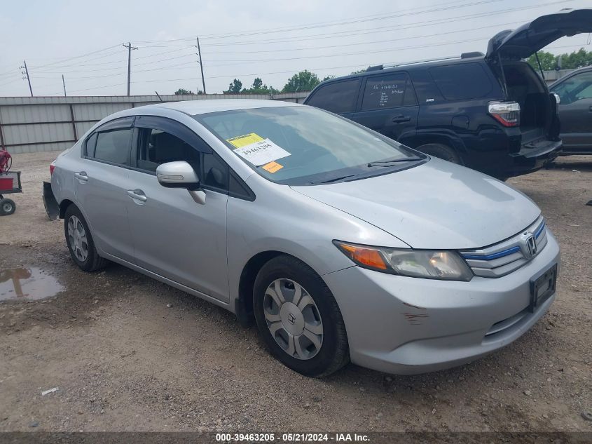 2012 HONDA CIVIC HYBRID