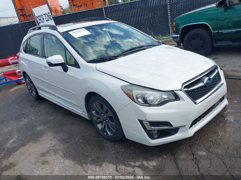 2016 SUBARU IMPREZA 2.0I SPORT PREMIUM