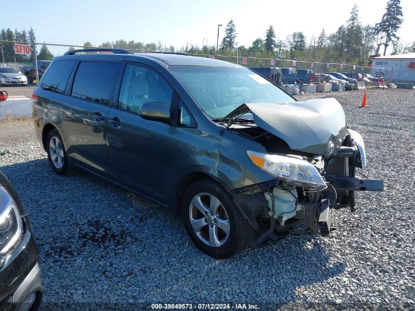 2013 TOYOTA SIENNA LE V6 8 PASSENGER