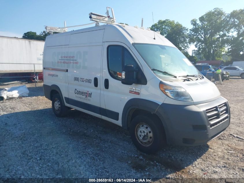 2018 RAM PROMASTER 2500 HIGH ROOF 136 WB