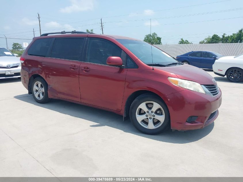 2012 TOYOTA SIENNA LE V6 8 PASSENGER