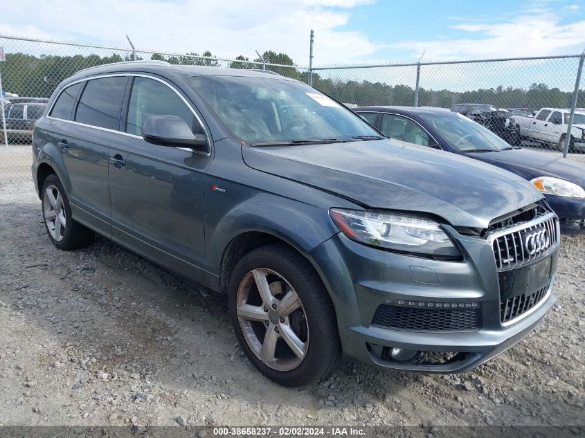 2015 AUDI Q7 3.0T S LINE PRESTIGE