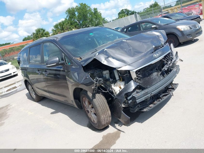 2016 KIA SEDONA LX