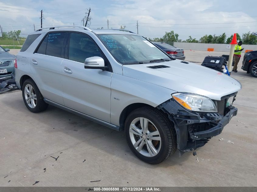 2012 MERCEDES-BENZ ML 350 4MATIC