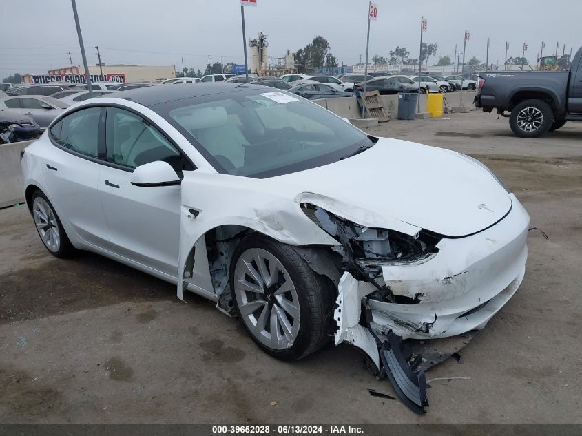 2022 TESLA MODEL 3