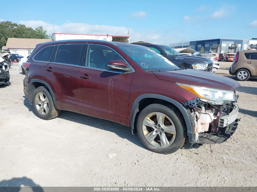 2016 TOYOTA HIGHLANDER LIMITED