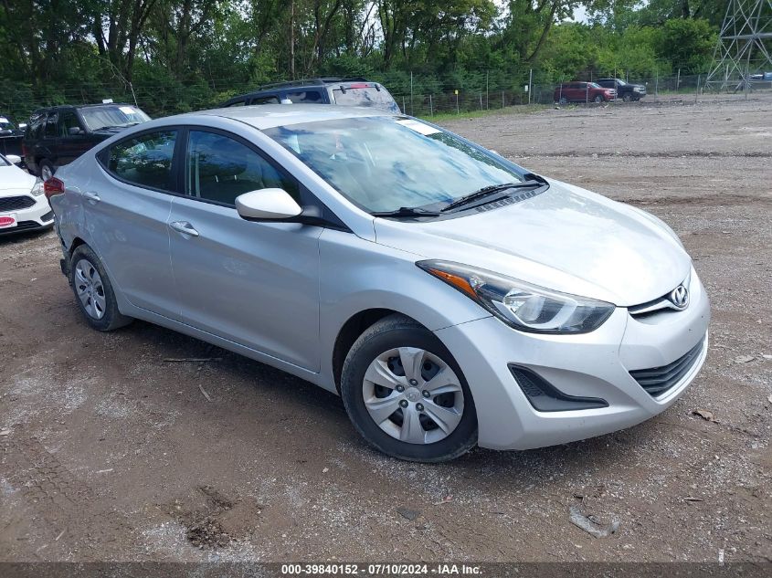 2016 HYUNDAI ELANTRA SE