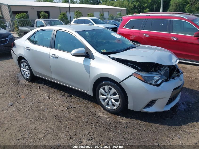 2016 TOYOTA COROLLA LE