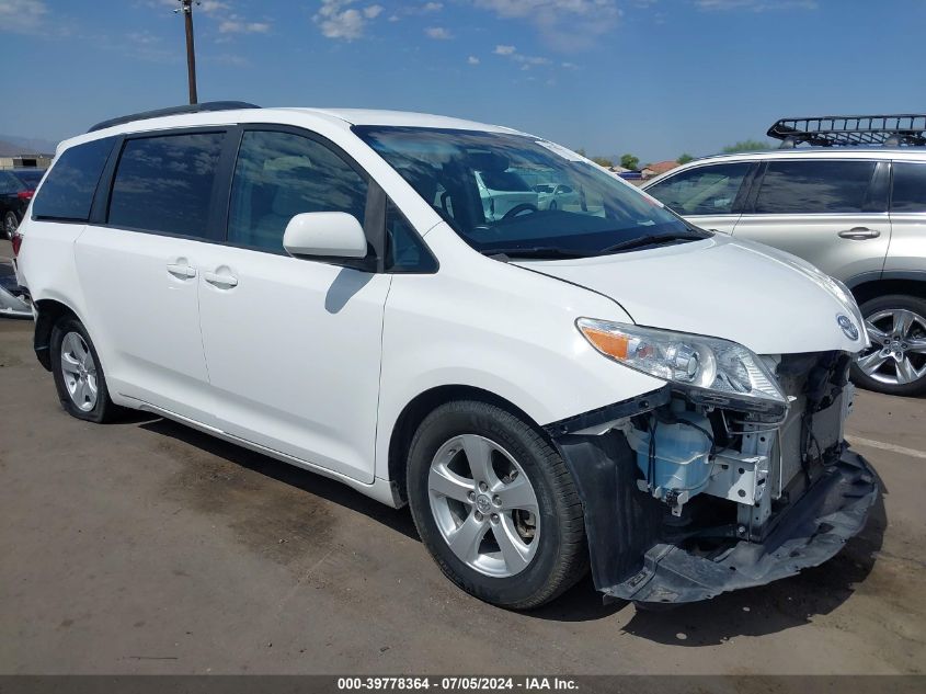 2015 TOYOTA SIENNA LE 8 PASSENGER