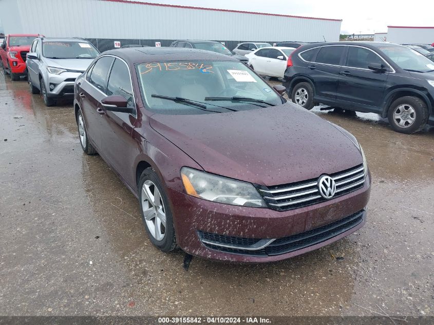 2013 VOLKSWAGEN PASSAT 2.5L SE