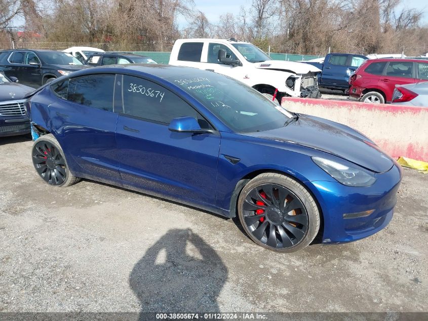 2023 TESLA MODEL 3 PERFORMANCE DUAL MOTOR ALL-WHEEL DRIVE