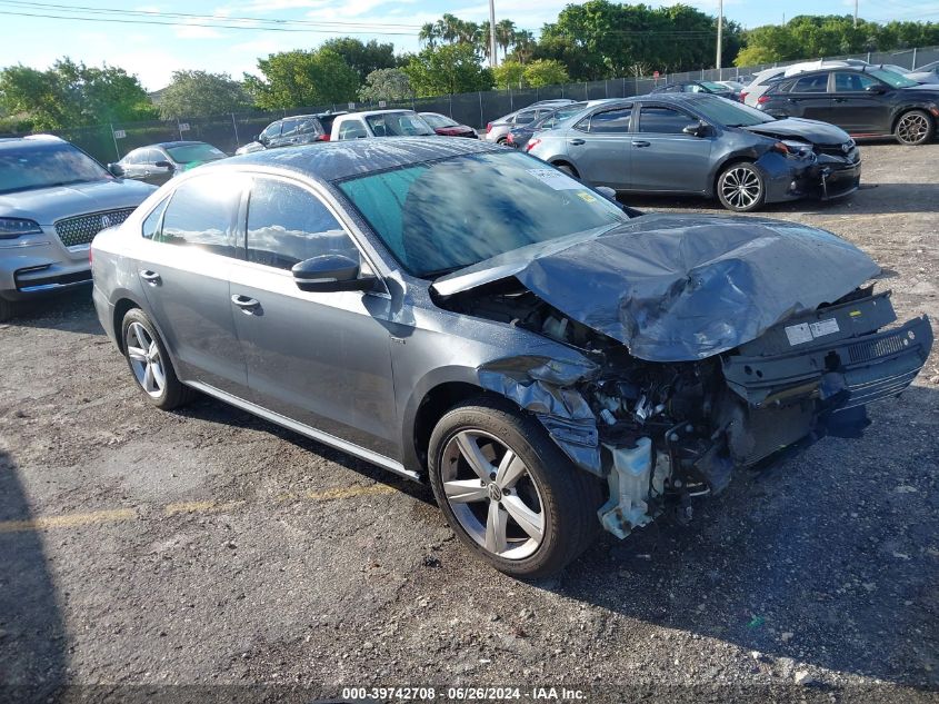 2015 VOLKSWAGEN PASSAT S