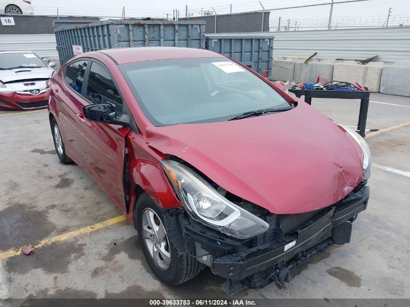 2015 HYUNDAI ELANTRA SE