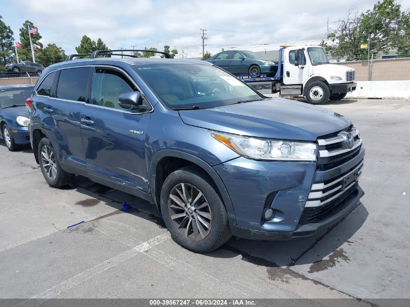 2019 TOYOTA HIGHLANDER HYBRID XLE