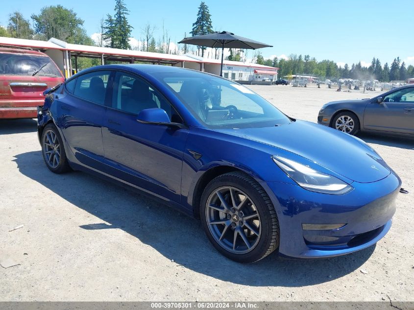 2021 TESLA MODEL 3 STANDARD RANGE PLUS REAR-WHEEL DRIVE