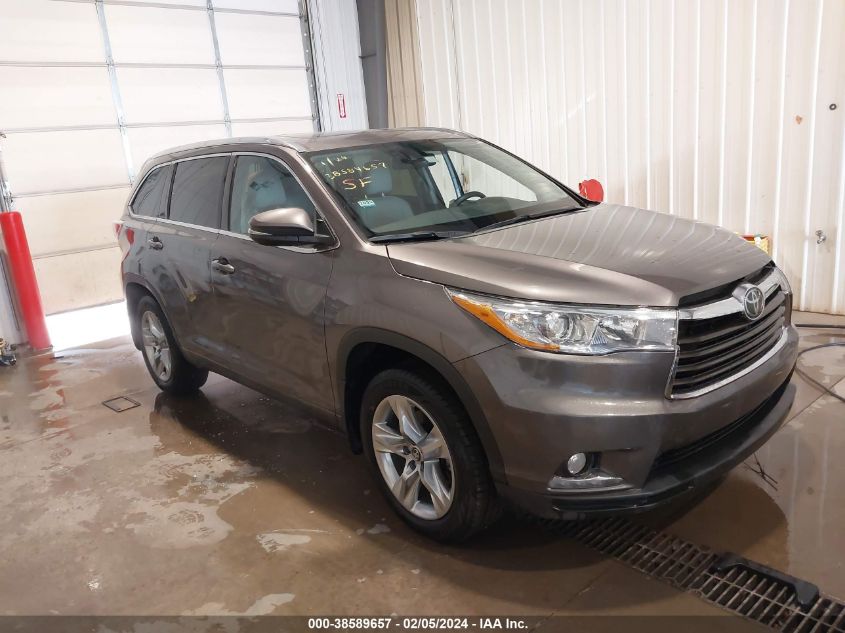 2016 TOYOTA HIGHLANDER LIMITED PLATINUM V6