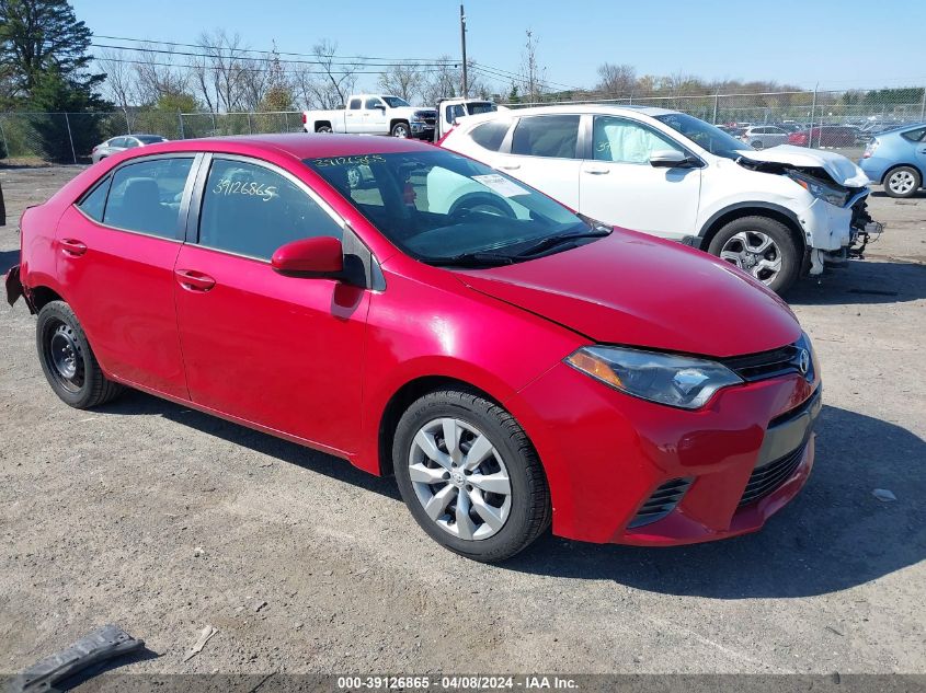 2016 TOYOTA COROLLA LE