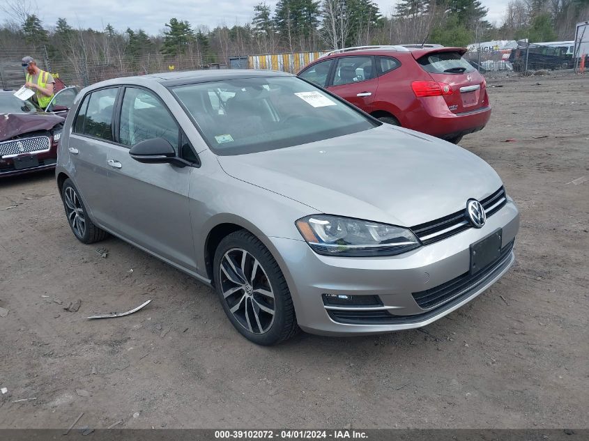 2015 VOLKSWAGEN GOLF TSI SE 4-DOOR