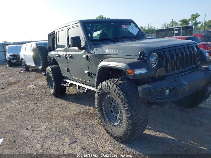 2022 JEEP WRANGLER UNLIMITED WILLYS 4X4