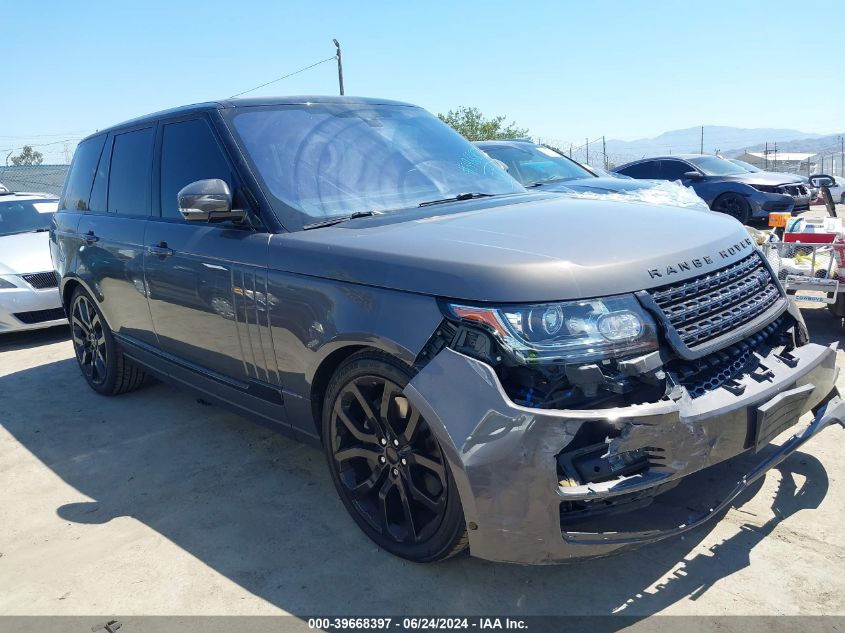 2016 LAND ROVER RANGE ROVER 5.0L V8 SUPERCHARGED