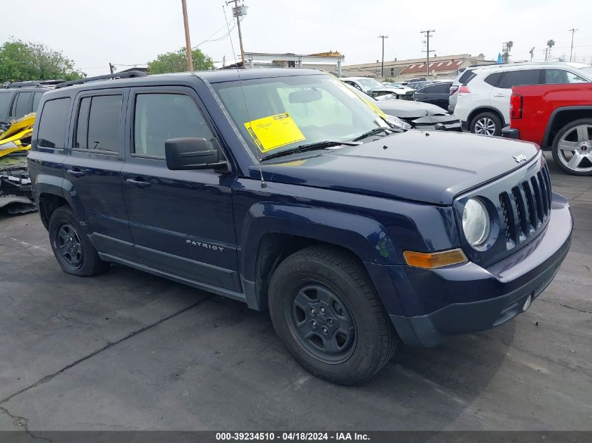 2016 JEEP PATRIOT SPORT