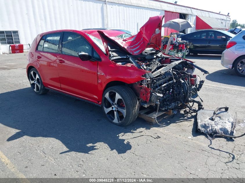 2016 VOLKSWAGEN GOLF GTI S 4-DOOR