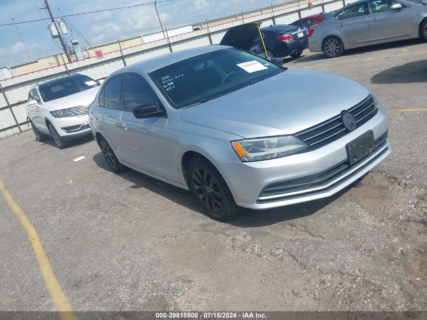 2015 VOLKSWAGEN JETTA 2.0L S