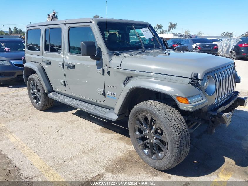 2021 JEEP WRANGLER 4XE UNLIMITED SAHARA 4X4