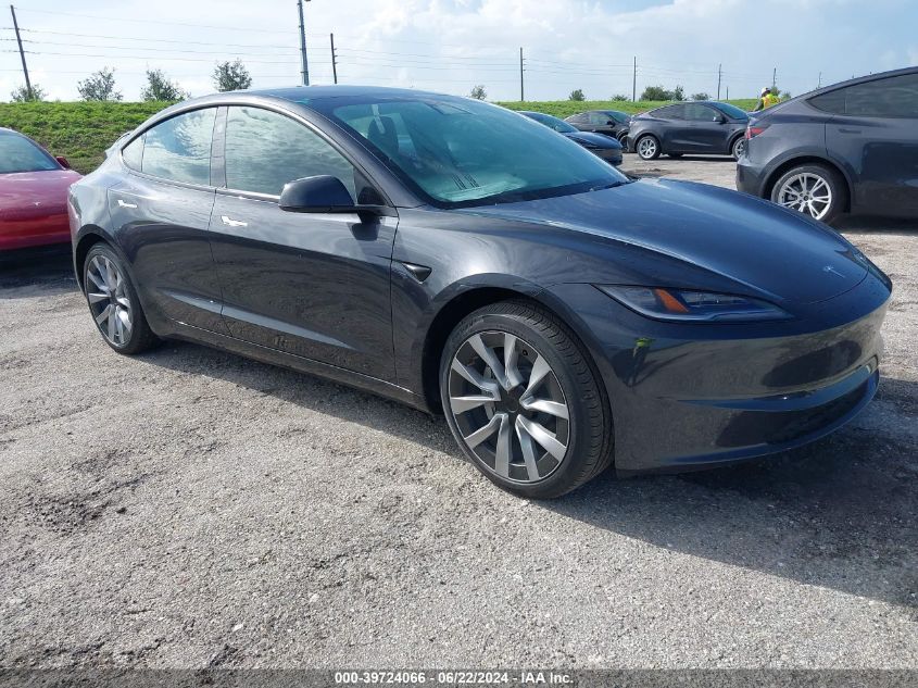 2024 TESLA MODEL 3 REAR-WHEEL DRIVE