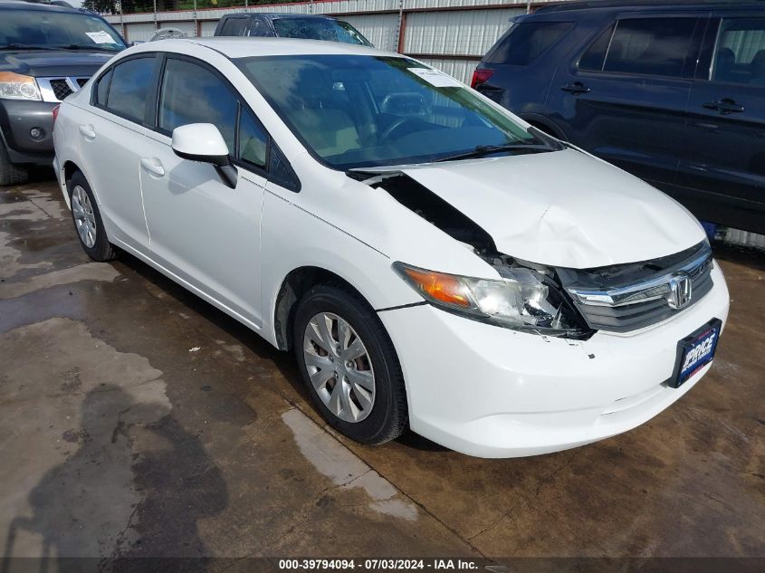 2012 HONDA CIVIC LX