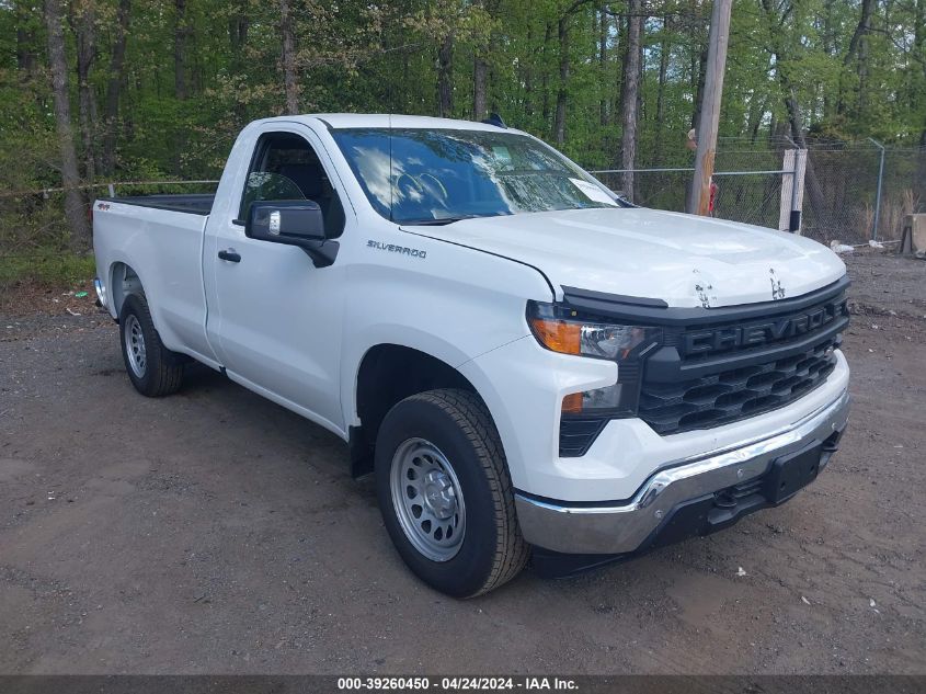 2024 CHEVROLET SILVERADO 1500 4WD REGULAR CAB LONG BED WT