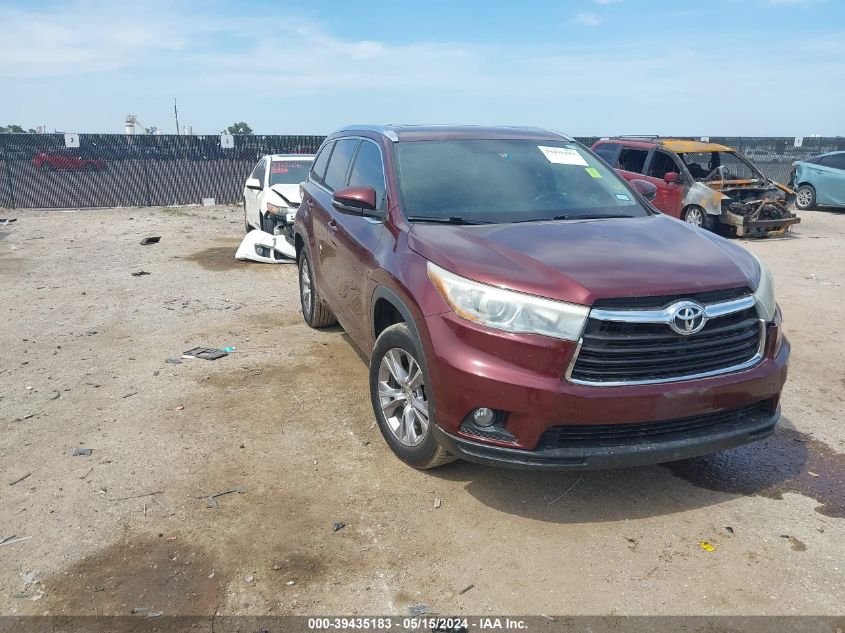 2015 TOYOTA HIGHLANDER XLE V6