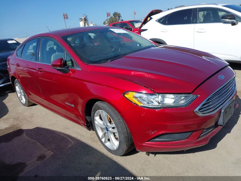 2018 FORD FUSION HYBRID SE