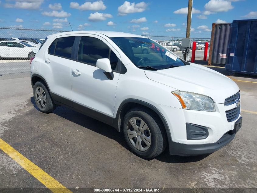 2016 CHEVROLET TRAX 1LS