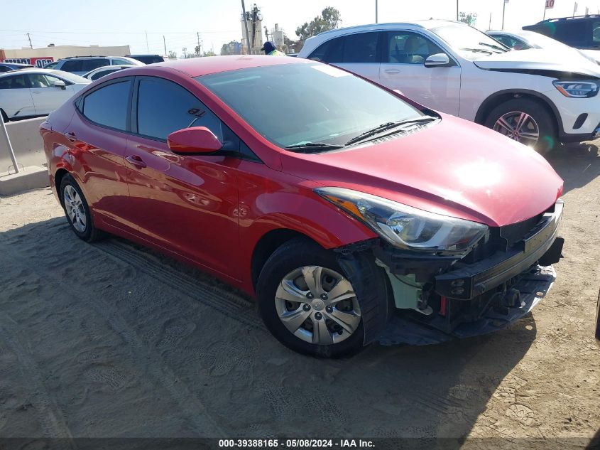 2016 HYUNDAI ELANTRA SE