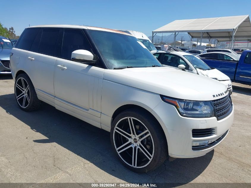 2014 LAND ROVER RANGE ROVER 3.0L V6 SUPERCHARGED HSE