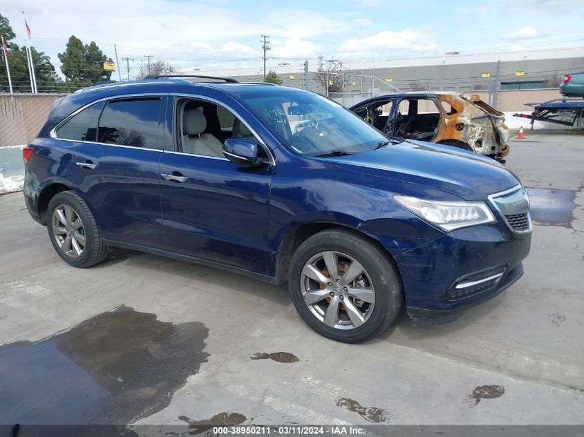 2014 ACURA MDX ADVANCE PKG W/ENTERTAINMENT PKG