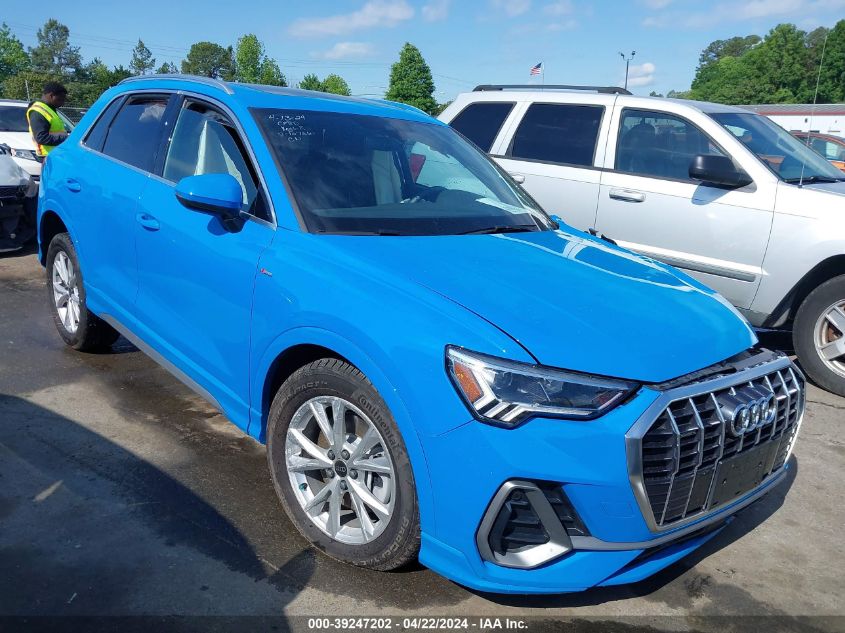 2023 AUDI Q3 PREMIUM 45 TFSI S LINE QUATTRO TIPTRONIC