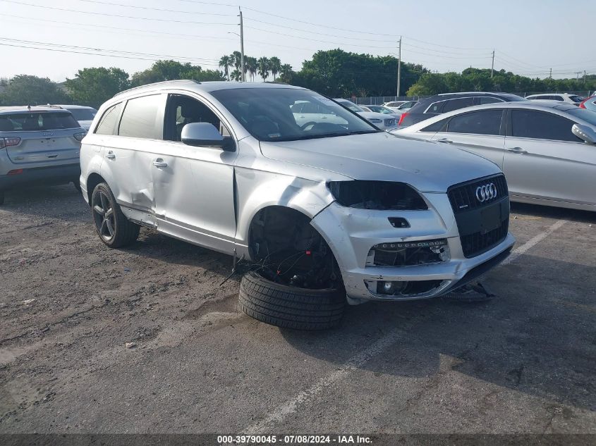 2015 AUDI Q7 3.0T S LINE PRESTIGE