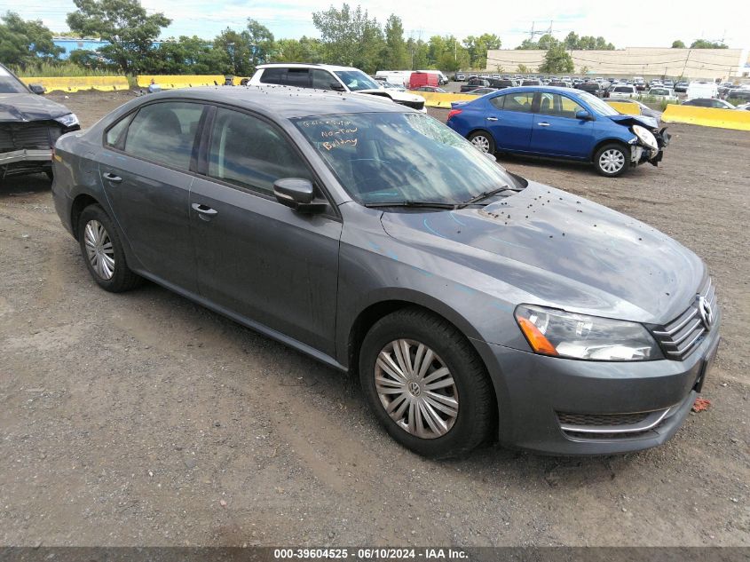 2014 VOLKSWAGEN PASSAT 2.5L S