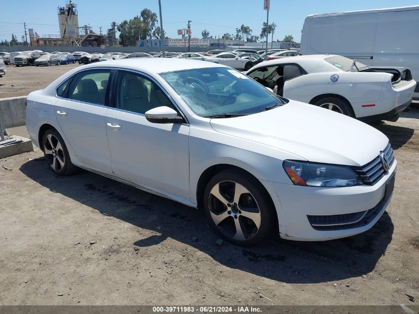 2012 VOLKSWAGEN PASSAT 2.5L SE