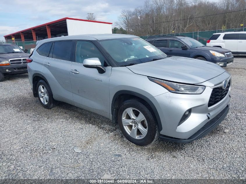 2021 TOYOTA HIGHLANDER HYBRID LE