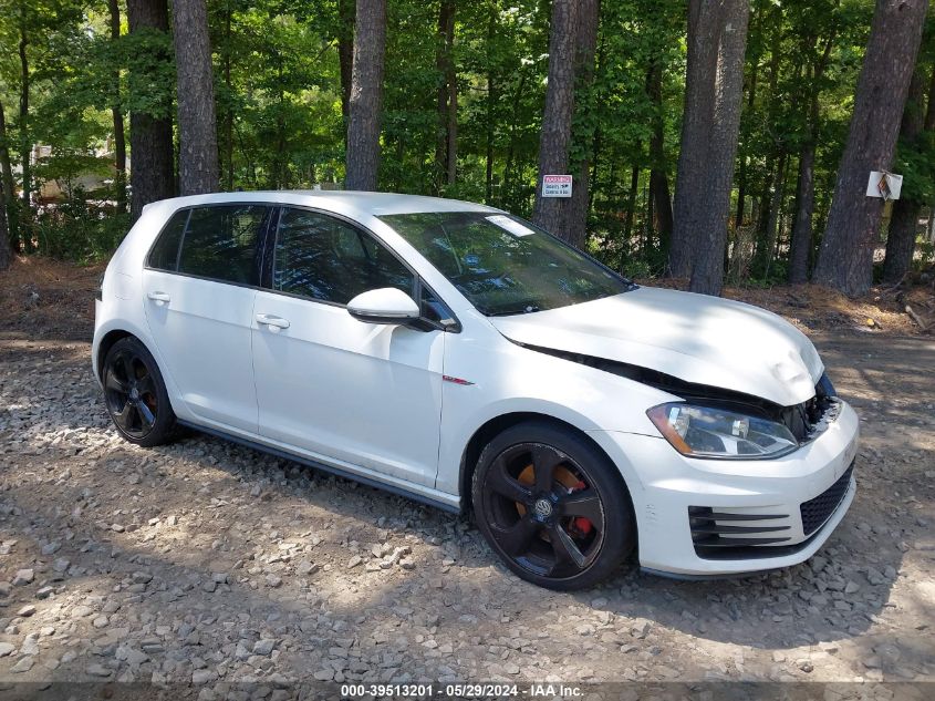 2016 VOLKSWAGEN GOLF GTI S 4-DOOR